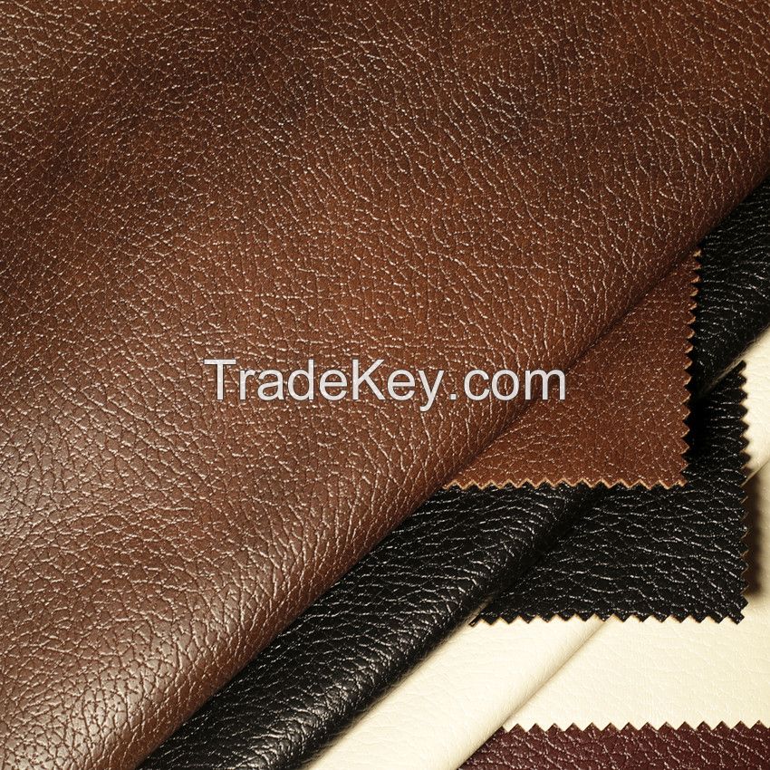 New Design Two-Tone  PU Technology Breathable Leather for Sofa