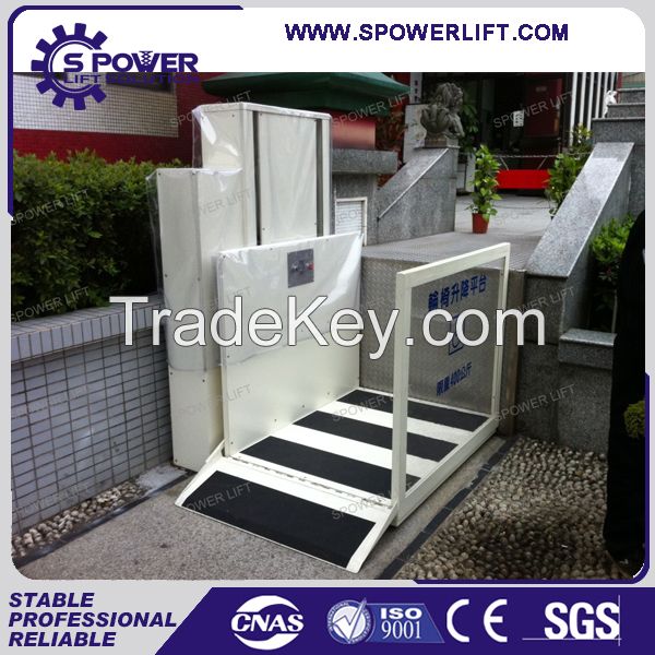 Hydraulic wheelchair platform stair lift table