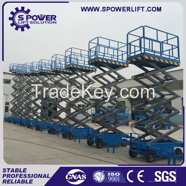 hydraulic mobile trailed electric scissor lift table