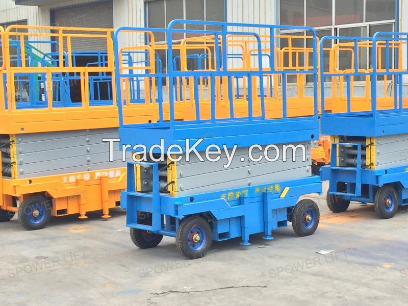 hydraulic mobile trailed electric scissor lift table