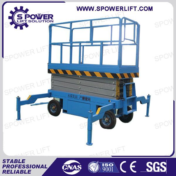 High quality hydraulic trailed mobile electric scissor lift table