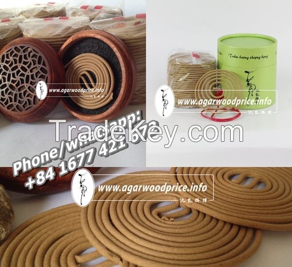 Vietnam special Agarwood incense Coils - Oud wood incense - natural ingredient for the best quality