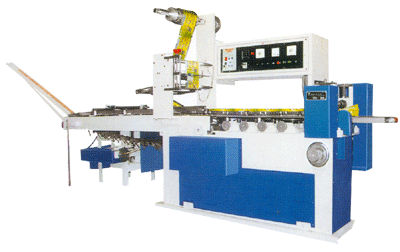 Horizontal flow wrap machine