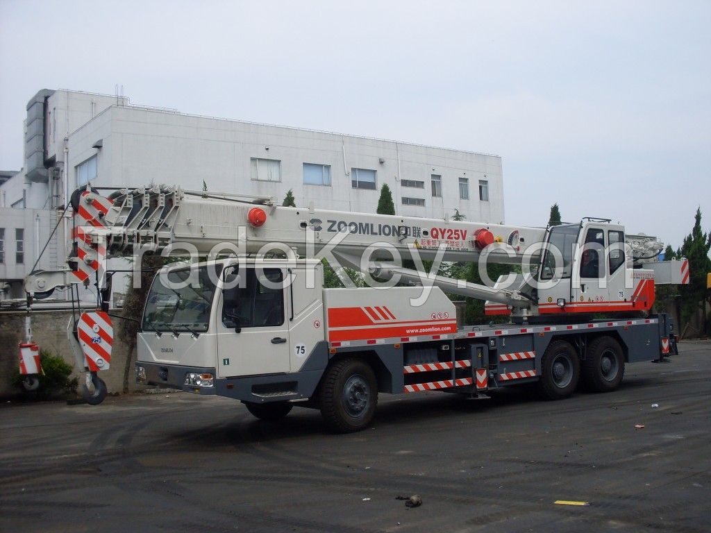 used zoomlion truck crane 25t mobile crane 25 ton QY25V CHEAP SALE BUY SELL