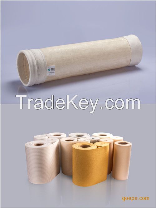 High temperature aramid  dust collector filter bag pocket 