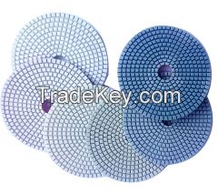 5 inch Flexible dry polishing pads for concrete countertops