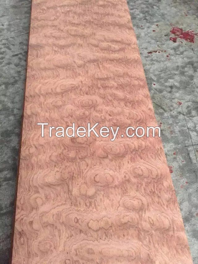 Bubinga wood veneer