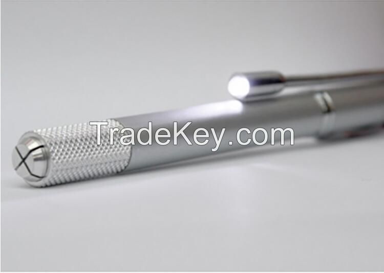 LED Light Manual Tattoo Pen for Microblading and Teaching