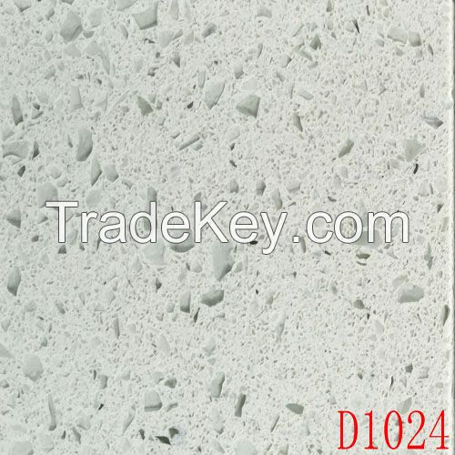 Slightly green quartz stones quartz stones with high hardness and abrasion resistance