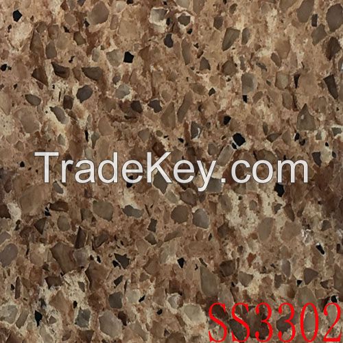 High quality quartz stones with cream-colored