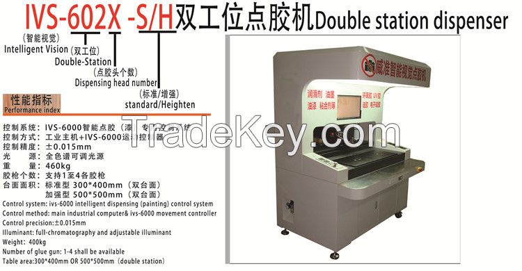 3 Axis Double Station Automatical Paint Coating Machine with Vision System