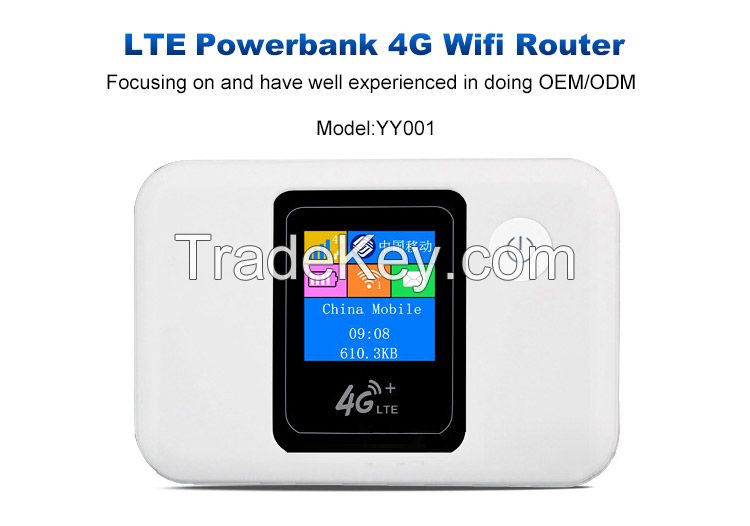 For Saudi Arabia Delicate LCD Screen Pocket mini 3g 4g wifi router power bank