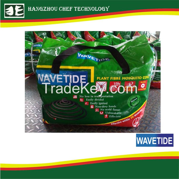 China WAVETIDE best quality plant fiber mosquito coil for killing mosq