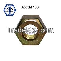 ASTM A563 Heavy hex nuts;ASTM A563 Gr.A Hex Nuts with HDG;ASTM A563 10S  Heavy Hex Nuts