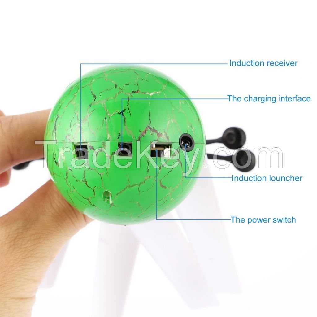 OBCANOE infrared Induction Flying Ball Built-in Shinning Color Changing LED Lighting (Green)
