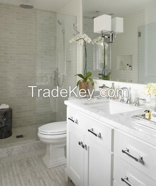 High quality white marble vanity top, kitchen top , island top, marble tile