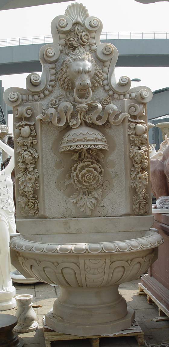 stone carving  wall fountain