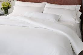 White bed sheets