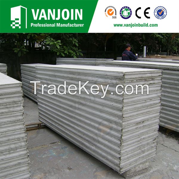 Lightweight 4 Hours FRP Fireproof EPS Sandwich Wall Panel for Interior Exterior Wall