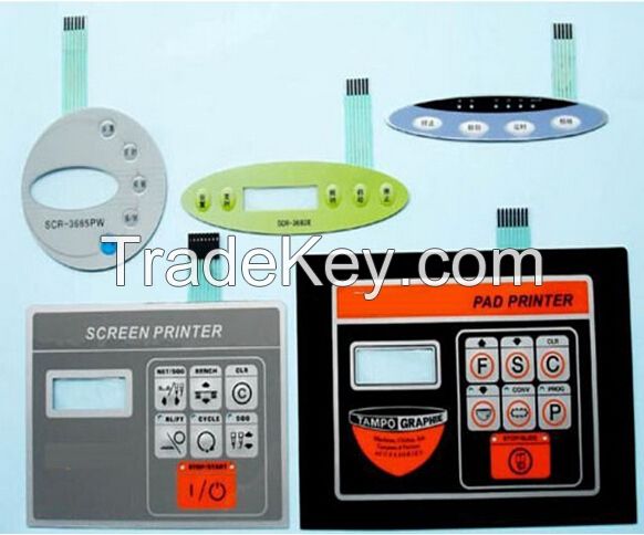 Customized Membrane Switch PVC/PC/PET Keypads DIY Mental and plastic Switch Panel F