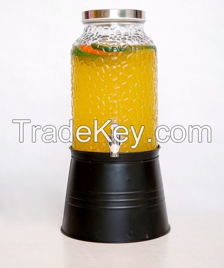 Best Selling Glass Drink Dispenser With Tap