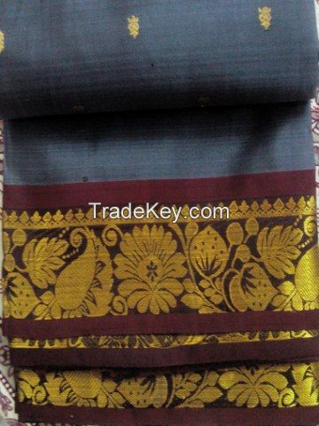 Pure Pattu Silk-Cotton Saree