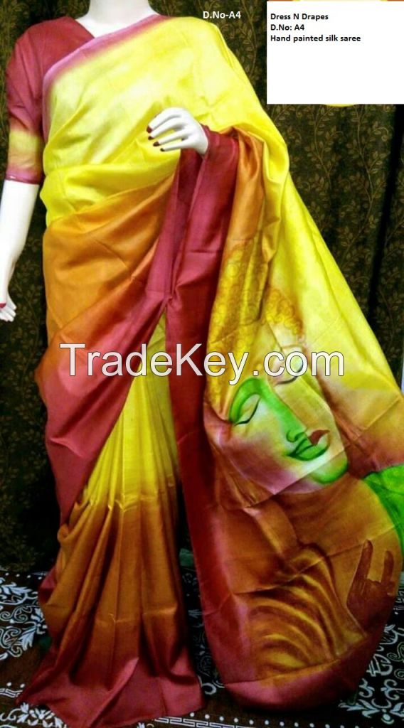 Hand Painted Sarees