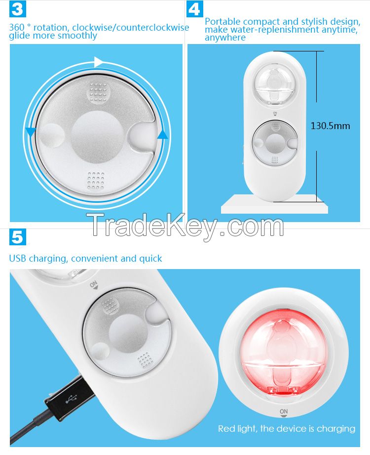 Nano mist spray facial steamer