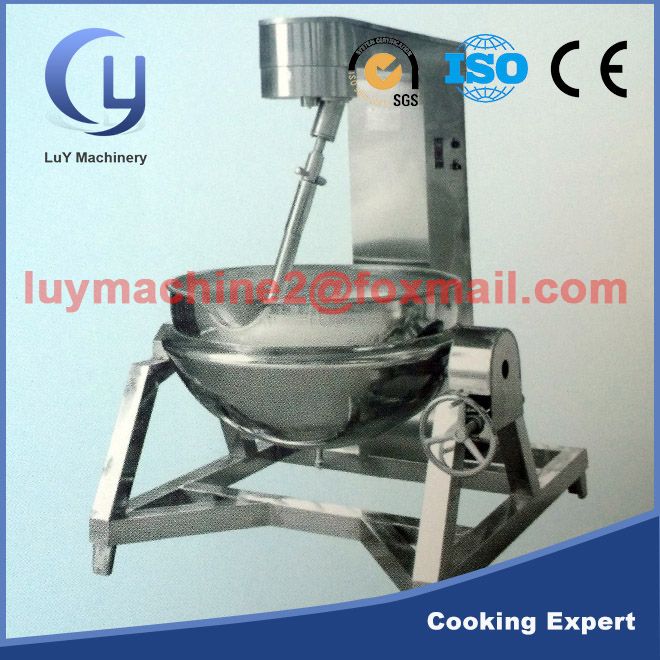 Stainless steel jacketed kettle for food