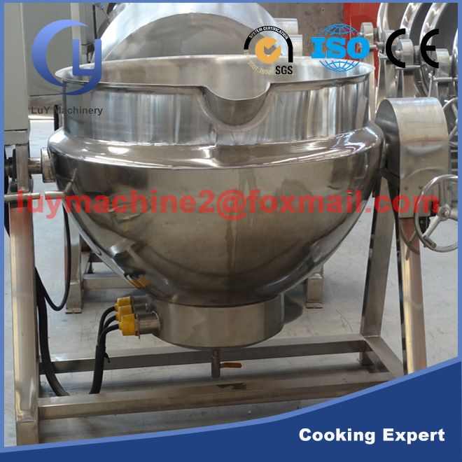 Stainless steel jacketed kettle for food