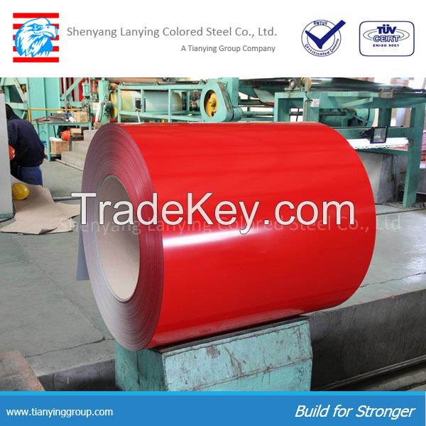 prepainted metal roofing sheet in coil manufacturer Shenyang Lanying