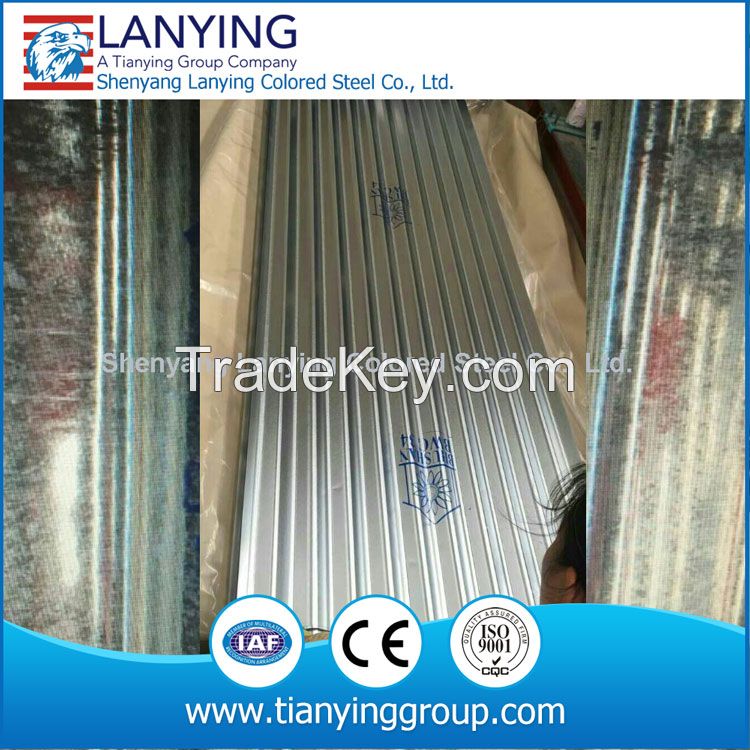 spangle hot dipped gavanized corrugated steel sheet cold rolled coil 