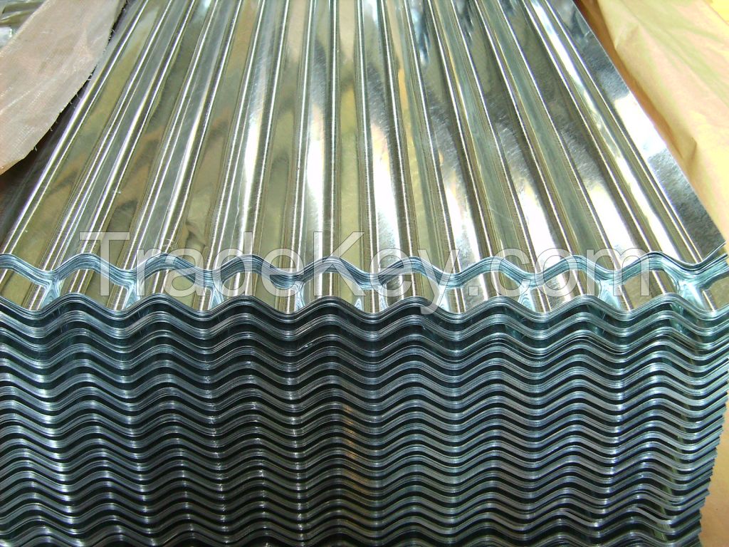 spangle hot dipped gavanized corrugated steel sheet cold rolled coil 