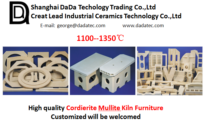 Industrial ceramic Cordierite Mullite Sanitaryware kiln furnitures with temperature 1350 degree