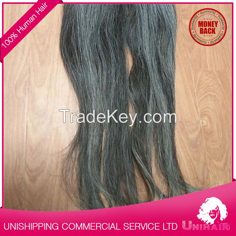 High Quality Grey Human Hair By Bulk Hair Extensions Wholesale