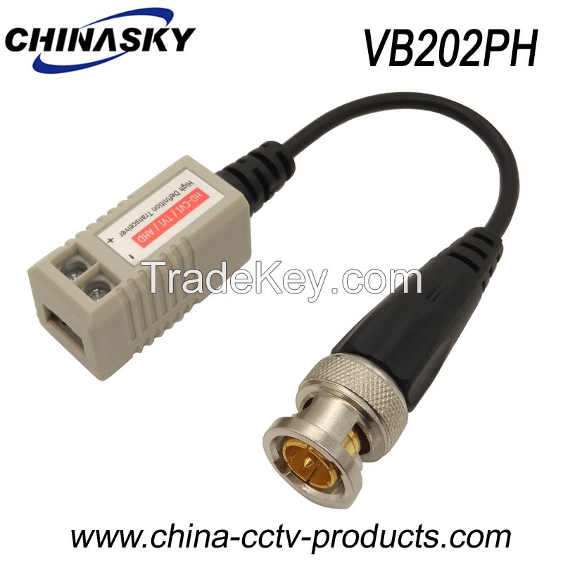 1CH CCTV Passive UTP Video Balun with Cat5 (VB202pH)