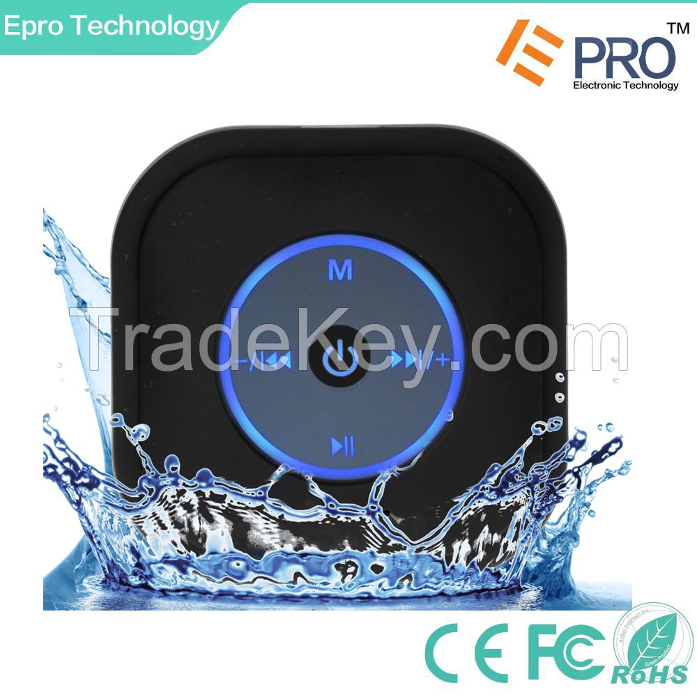 Bluetooth Waterproof Wireless Speaker Suction Shower Speaker for iPhon