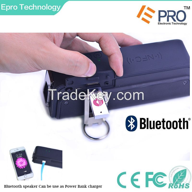 Outdoor Bluetooth Speaker 4000mAh Portable Power Bank Wireless Speaker