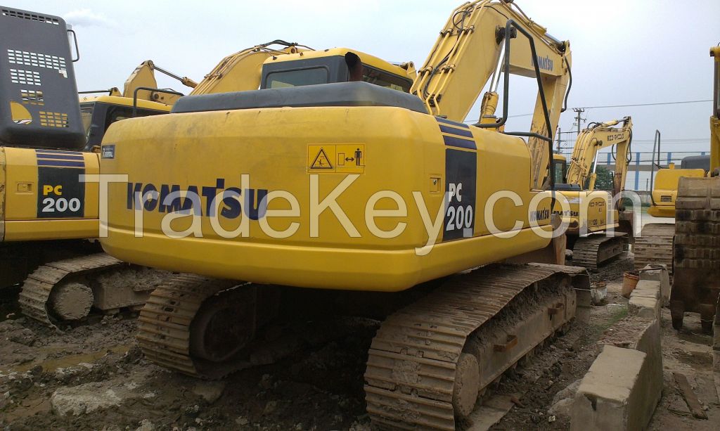 Used Komatsu PC200-7 Crawler Excavator