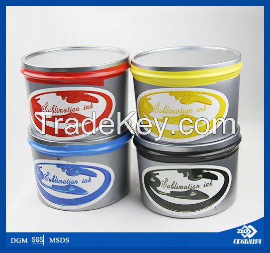 2016 hot CMYK sublimation offset printing ink for offset printing machine