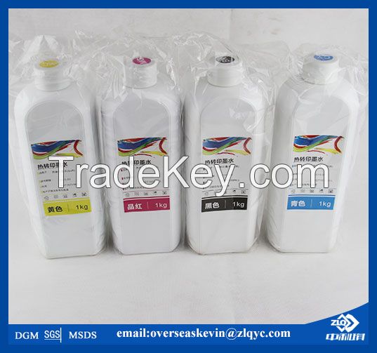 2016 high sublimation digital printing ink for inkjet printing machine