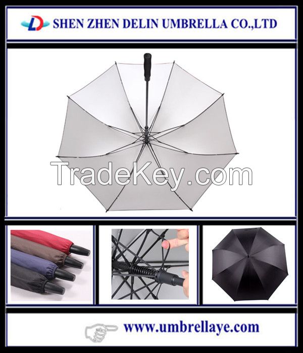 Custom logo printing advertising umbrella golf umbrella large umbrella Silver coating sunproof umbrella promotional umbrella