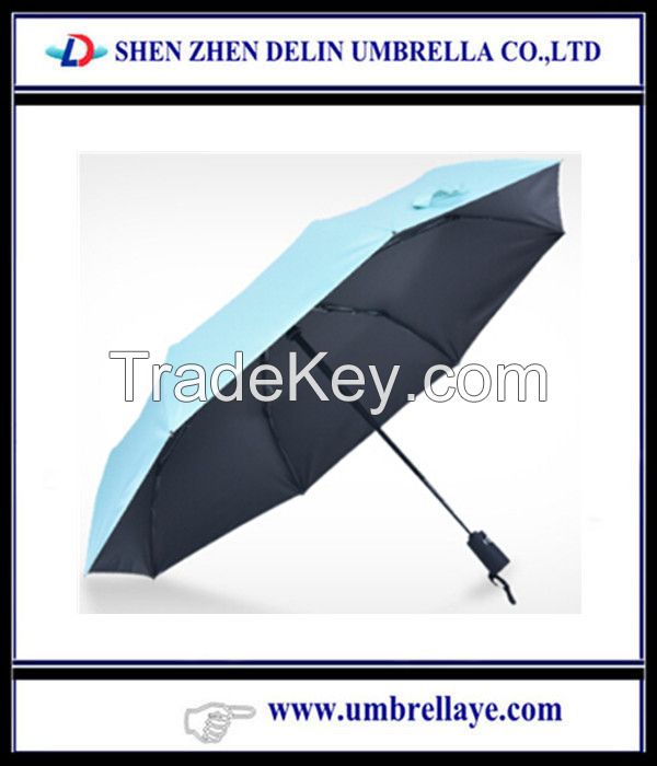 Promotional fashion umbrella auto open umbrella 3 fold umbrella