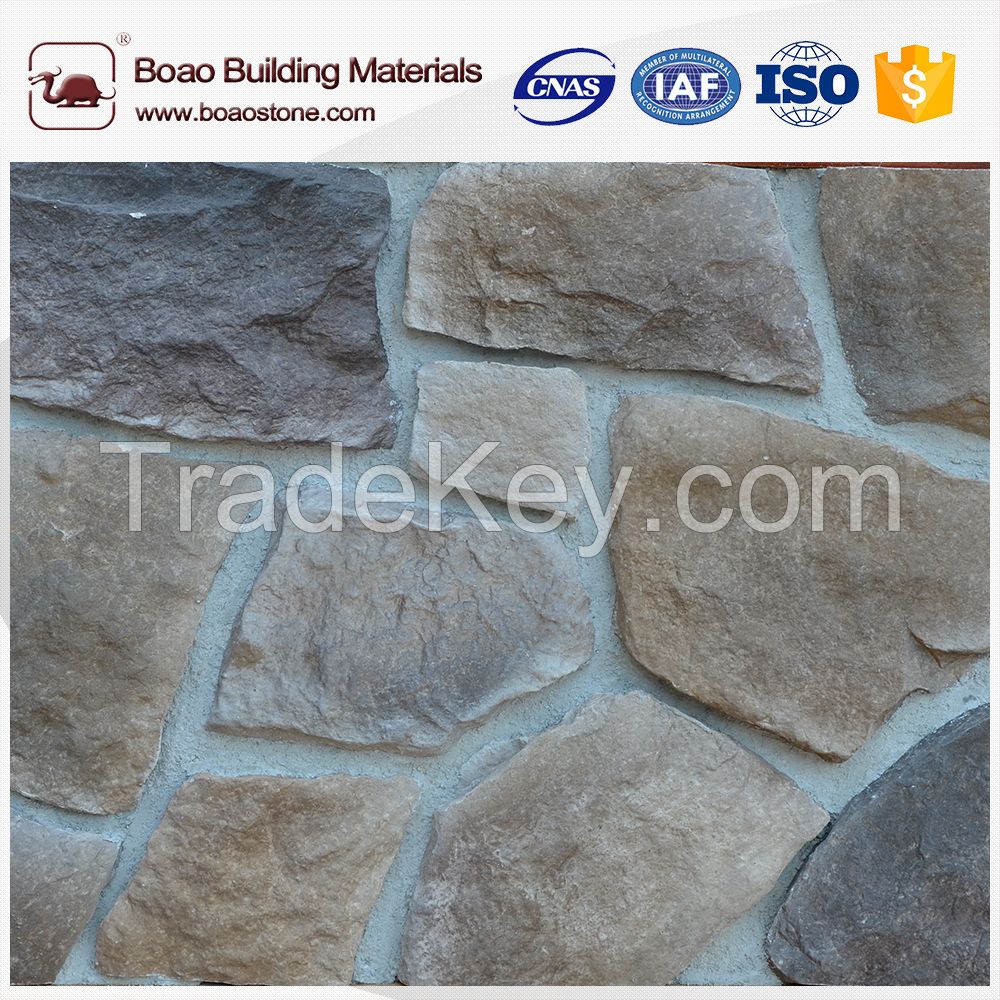 Manufactured slate stone veneer