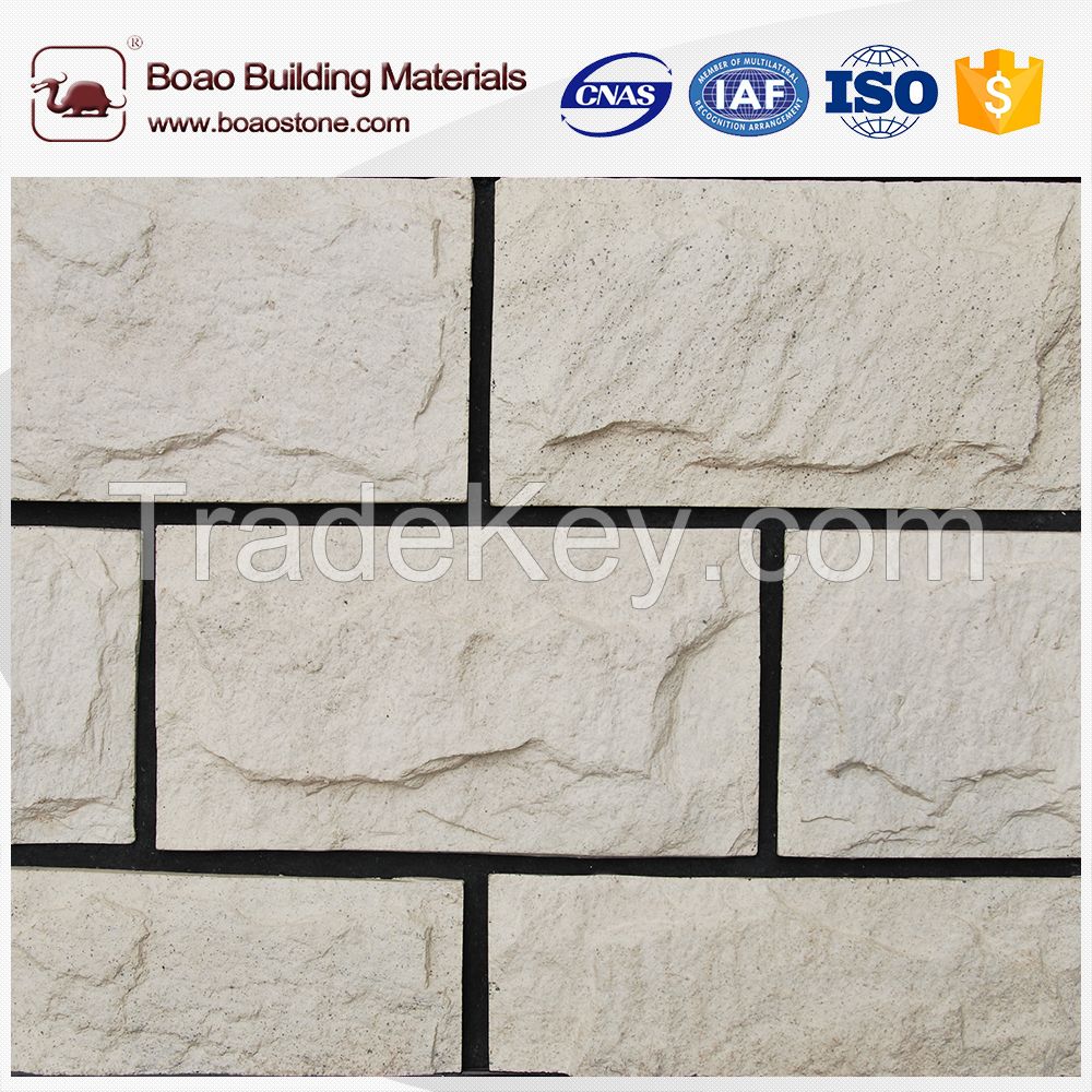 Exterior and interior wall decoration artificial stone veneer