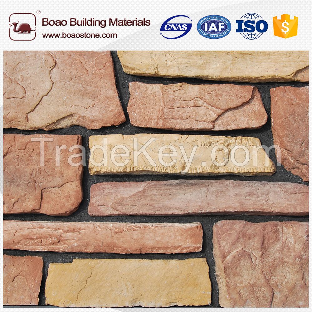 Artificial cultured stone veneer