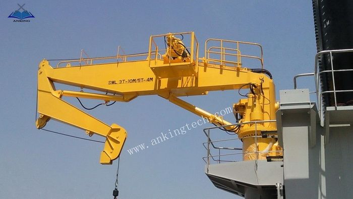  Hydraulic Knuckle Boom Crane for marine ship