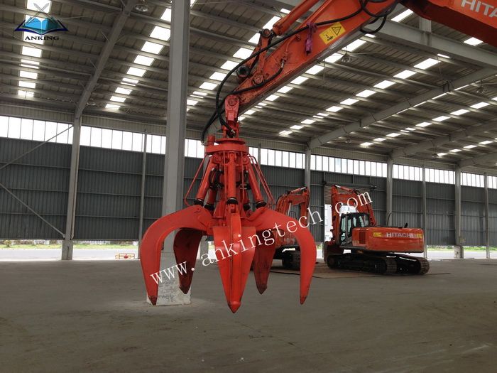 Hydraulic Orange peel Grab For Excavator Scrap