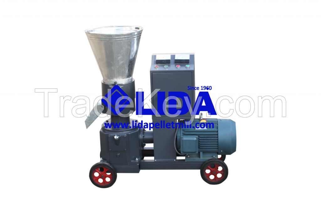 Small flat die pellet machine