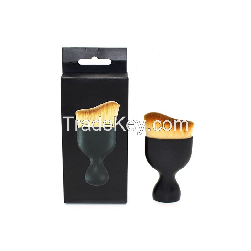 2016 Hedi new New Curved Cosmetic design wholesale crescent makeup brush Kingstar New Curved Cosmetic Foundation /powder brush 